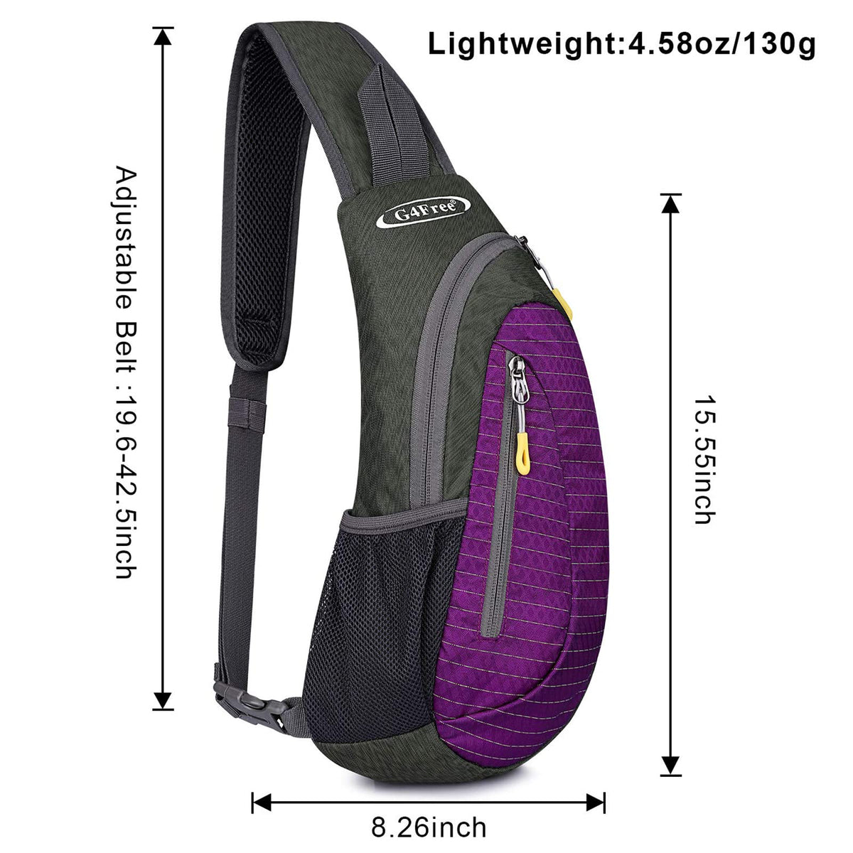 G4Free G4Free Sling Bags Men Shoulder Backpack Small Cross Body Chest Sling Backpack