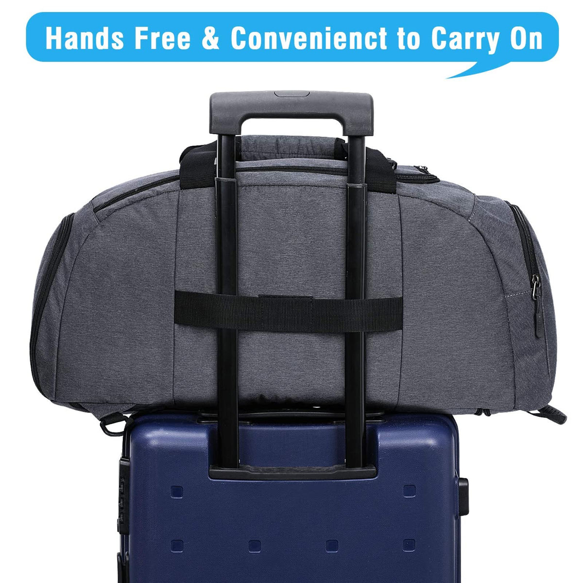 G4Free G4Free 40L 3-Way Duffle Bag Backpack Gym Bag