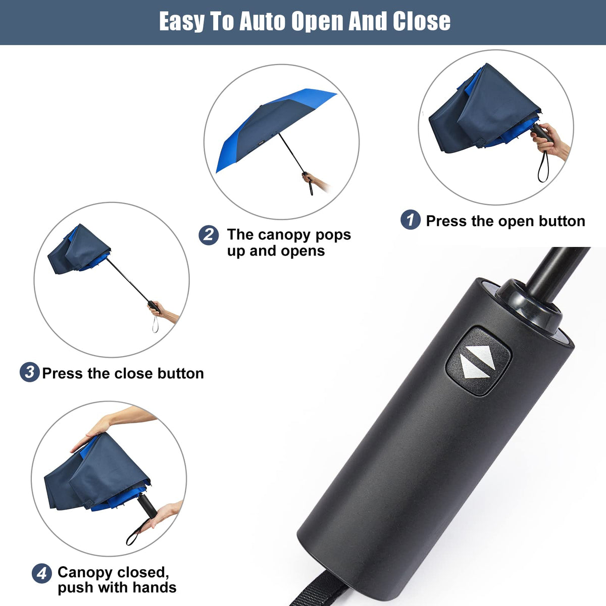 G4Free Activewear - G4Free 54 Inch Large Golf Umbrella -TN22A131B-TN22A131C-TN22A131A-TN22A131D