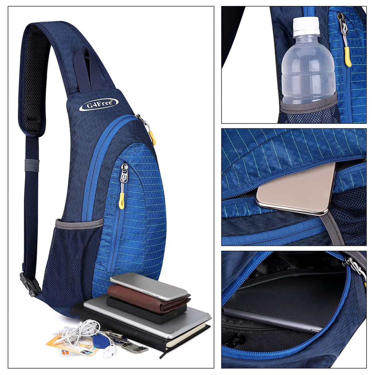 G4Free G4Free Sling Bags Men Shoulder Backpack Small Cross Body Chest Sling Backpack