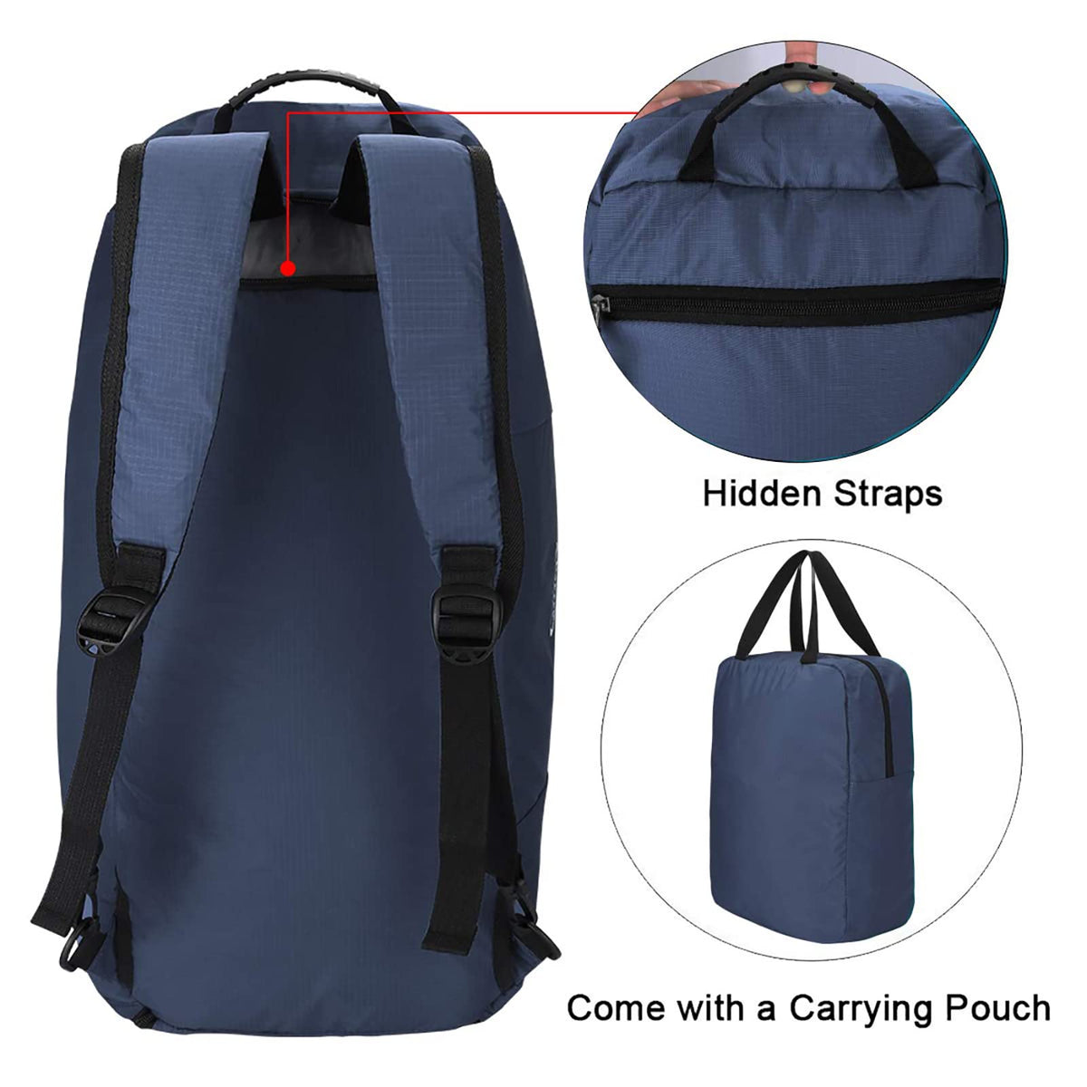 G4Free G4Free 40L 3-Way Duffle Bag Backpack Gym Bag
