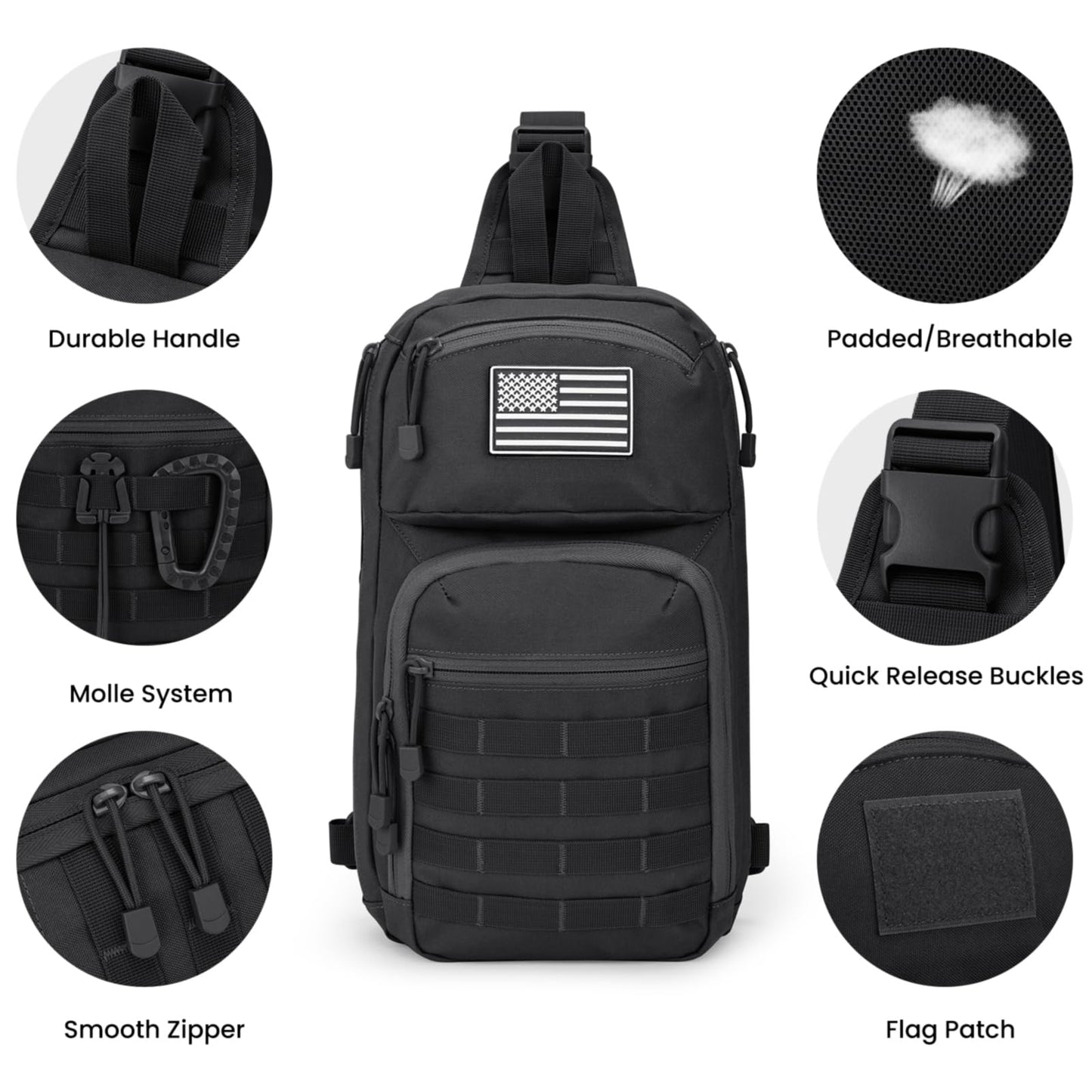 G4Free 10L Tactical EDC Sling Bag