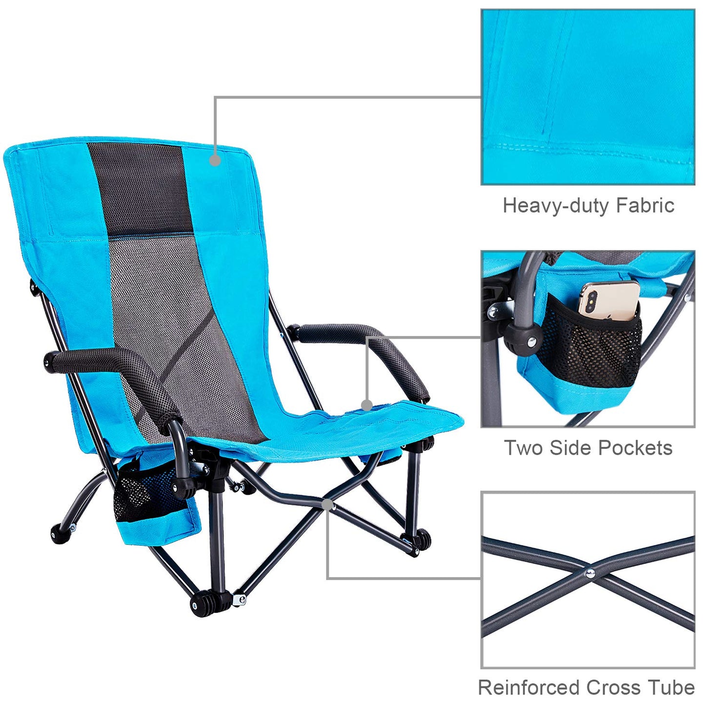 G4Free Low Sling Folding For Beach And Camping