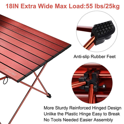 G4Free Portable Camping Table Folding Ultralight Camp Table
