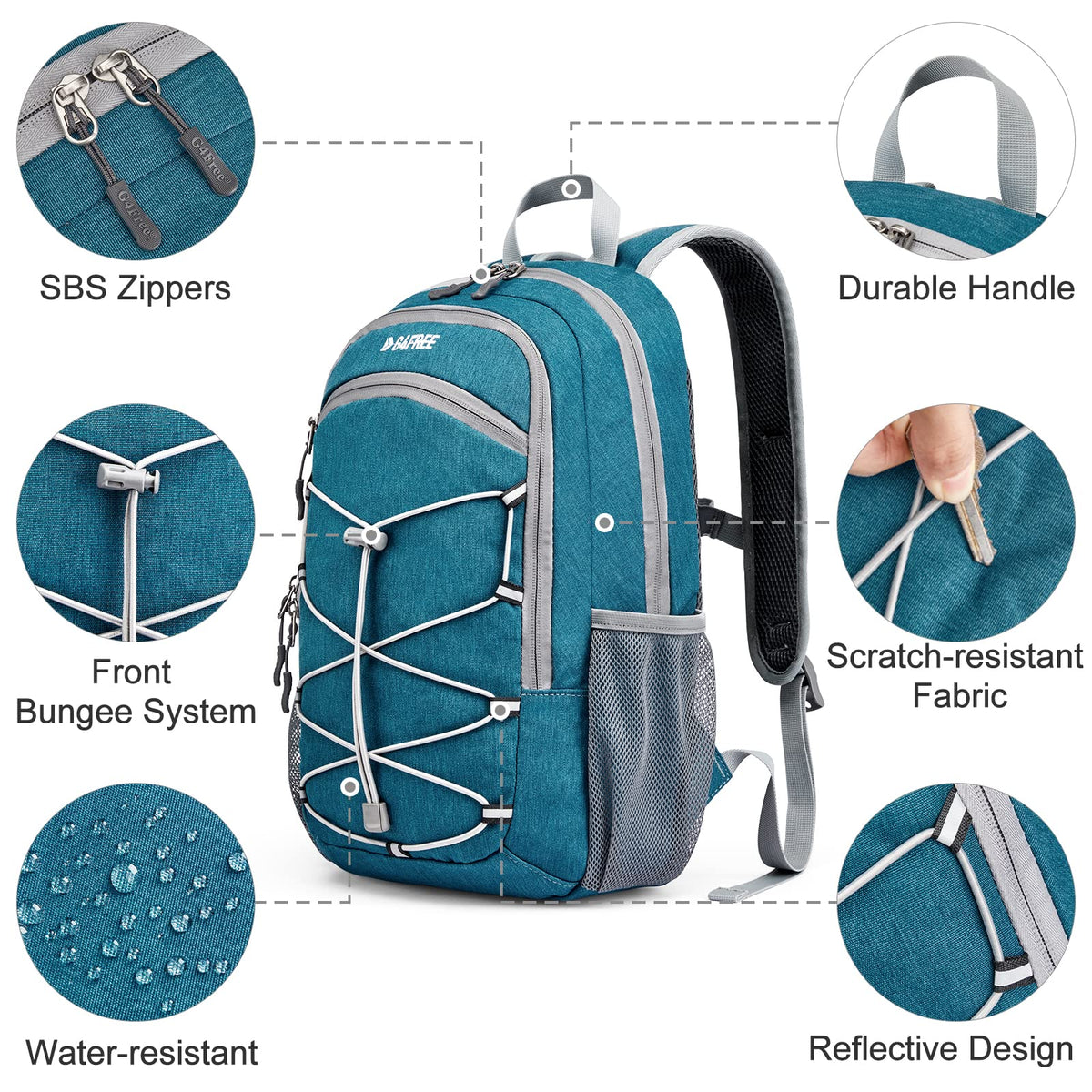 G4Free Activewear - G4Free 12L Mini Outdoor Hiking Daypack -TN22B107A-TN22B107C-TN22B107B