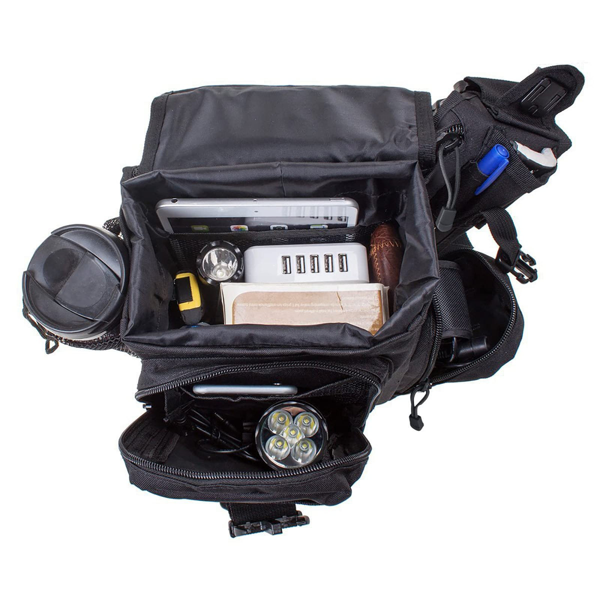 G4Free Activewear - G4Free Tactical Messenger Fishing Tackle Side Bag -D04V163A-D04V163D