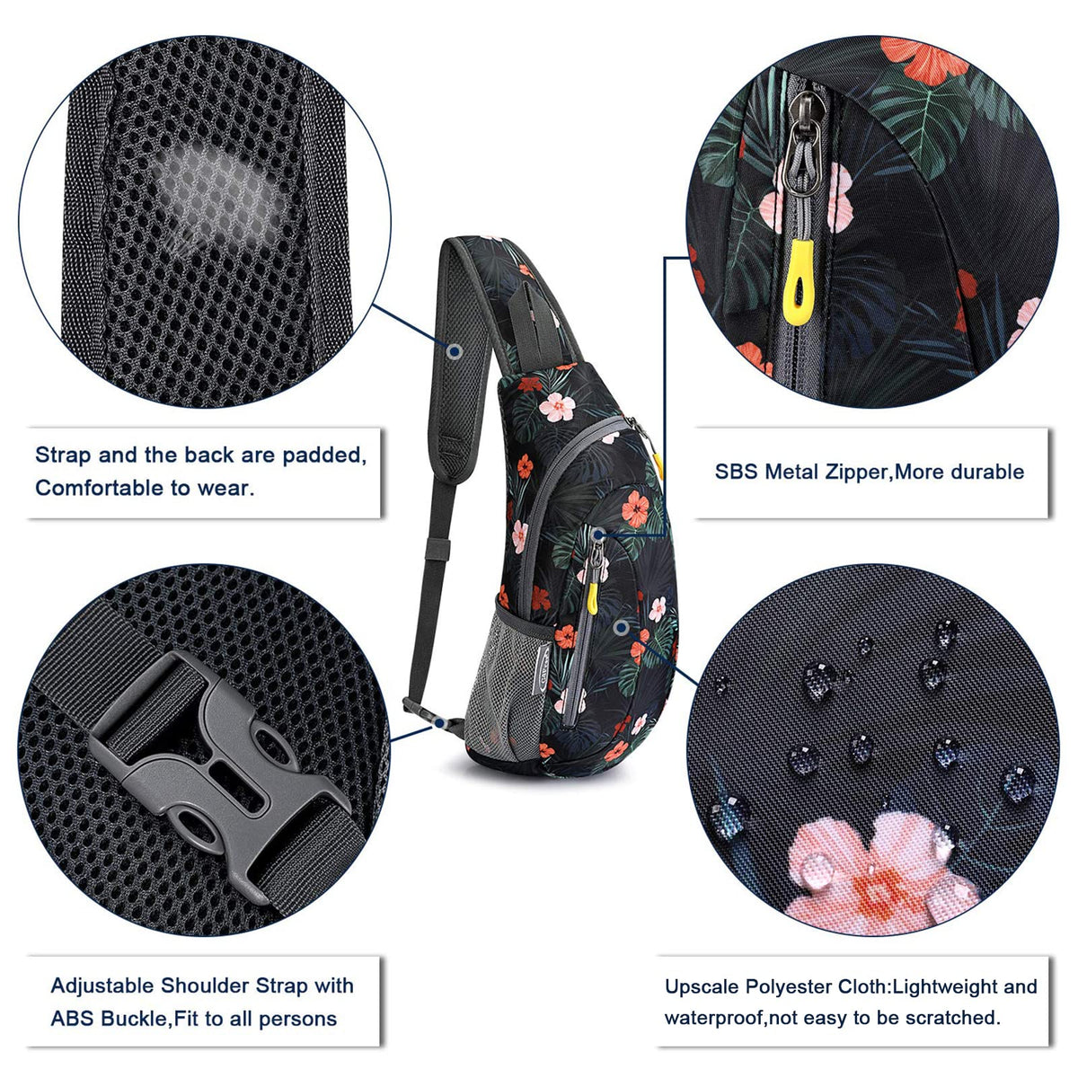 G4Free G4Free Sling Bags Men Shoulder Backpack Small Cross Body Chest Sling Backpack