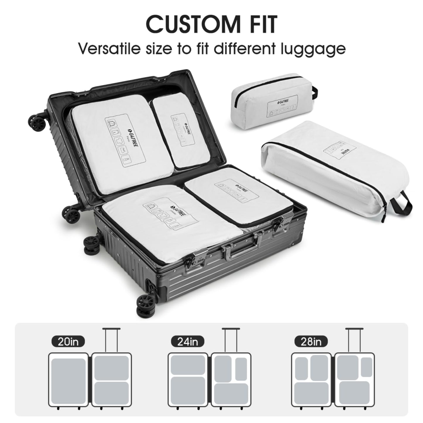 G4Free Packing Cubes 6 Set