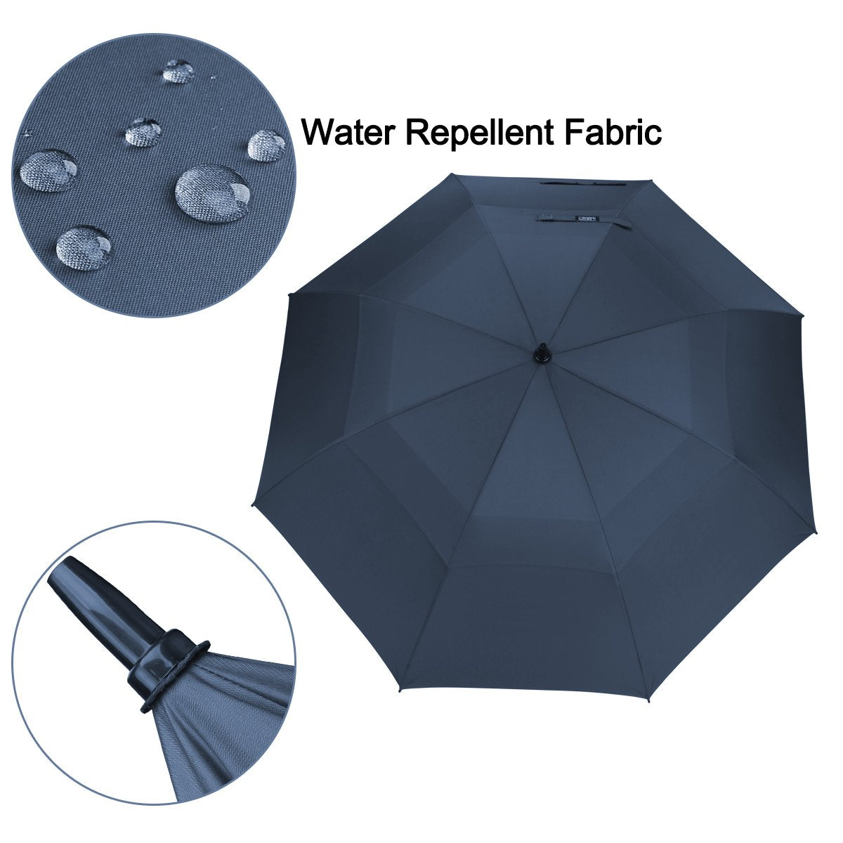 G4Free G4Free Automatic Open Golf Umbrella Double Canopy Vented Stick Umbrellas