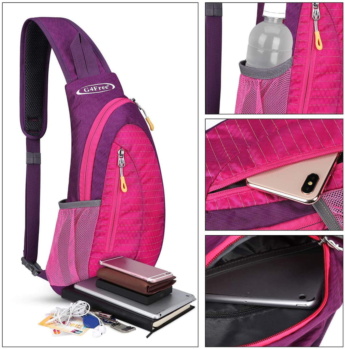 G4Free G4Free Sling Bags Men Shoulder Backpack Small Cross Body Chest Sling Backpack