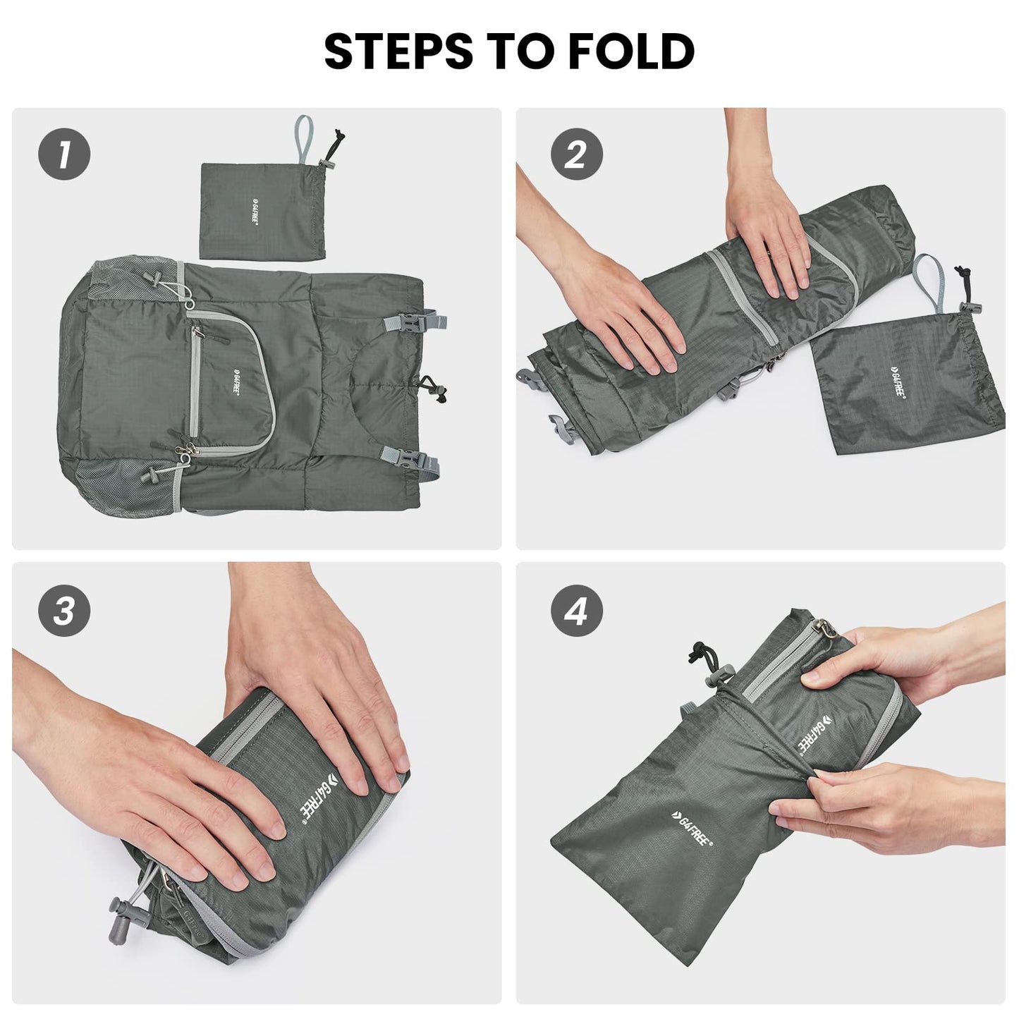 G4Free 25L Lightweight Packable Hiking Backpack