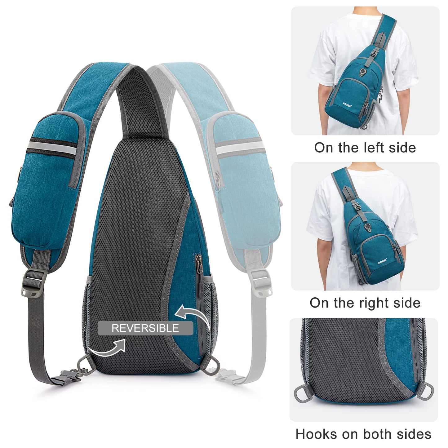 G4Free RFID Sling Bag for Hiking Outdoor