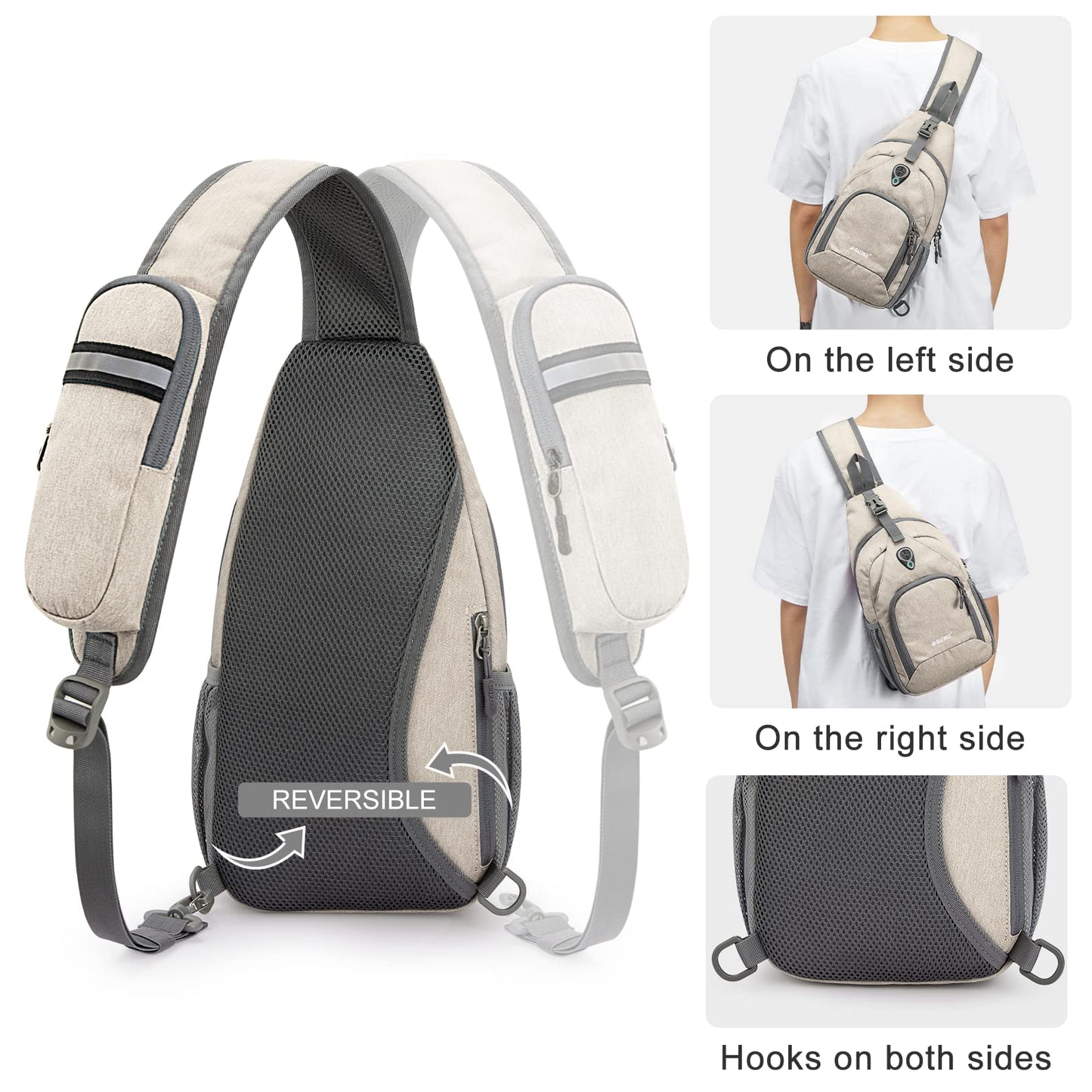 G4Free RFID Sling Bag for Hiking Outdoor