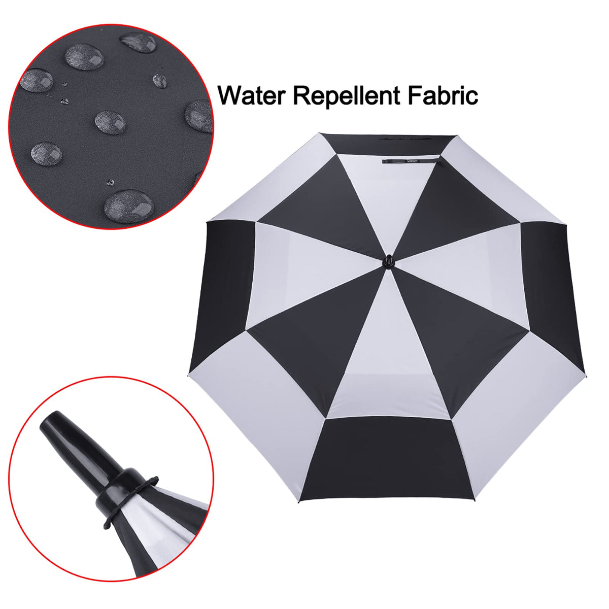G4Free G4Free Automatic Open Golf Umbrella Double Canopy Vented Stick Umbrellas