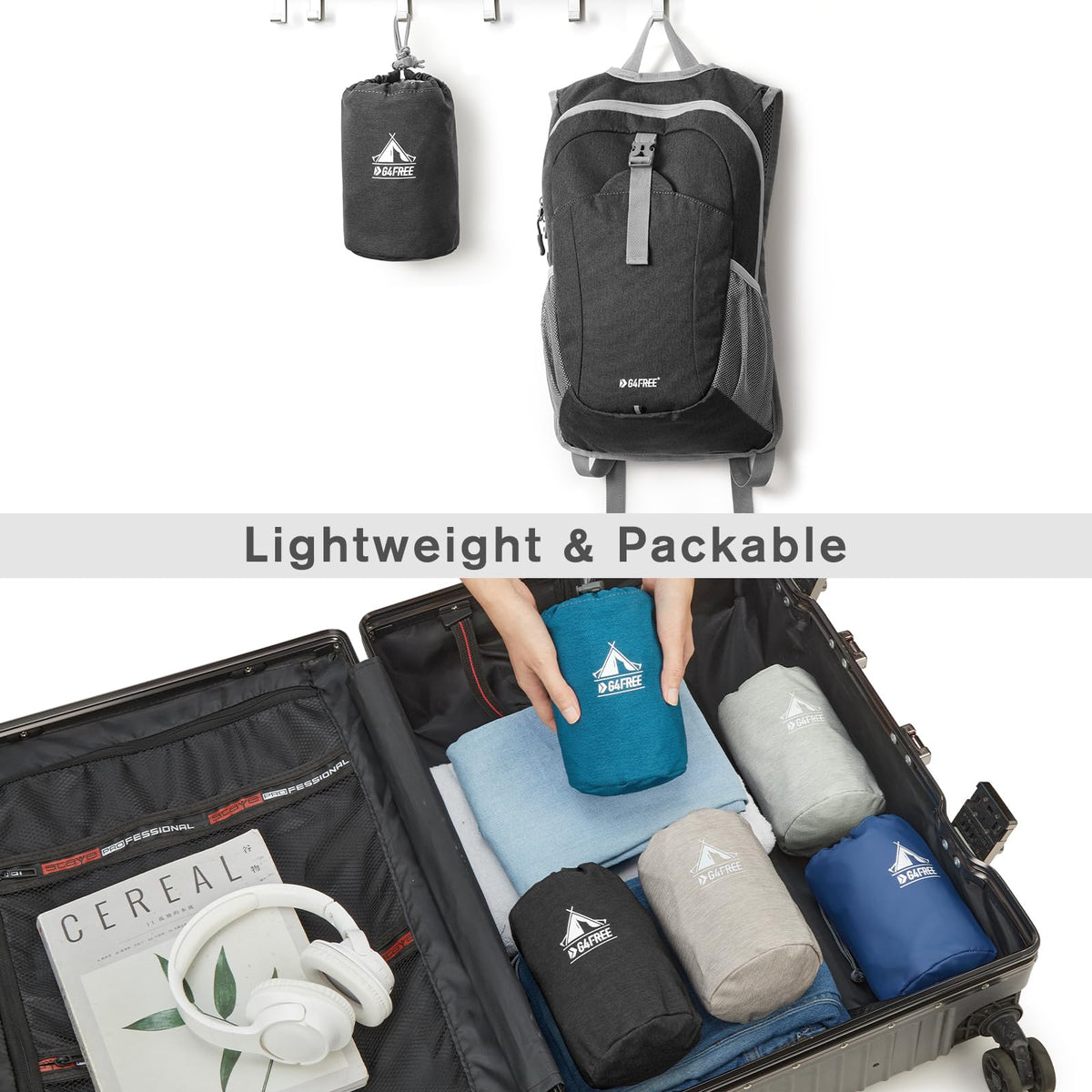 G4Free Activewear - G4Free 12L Hiking Backpack -TN23B237T-TN23B237A-TN23B237E-TN23B237P-TN23B237C