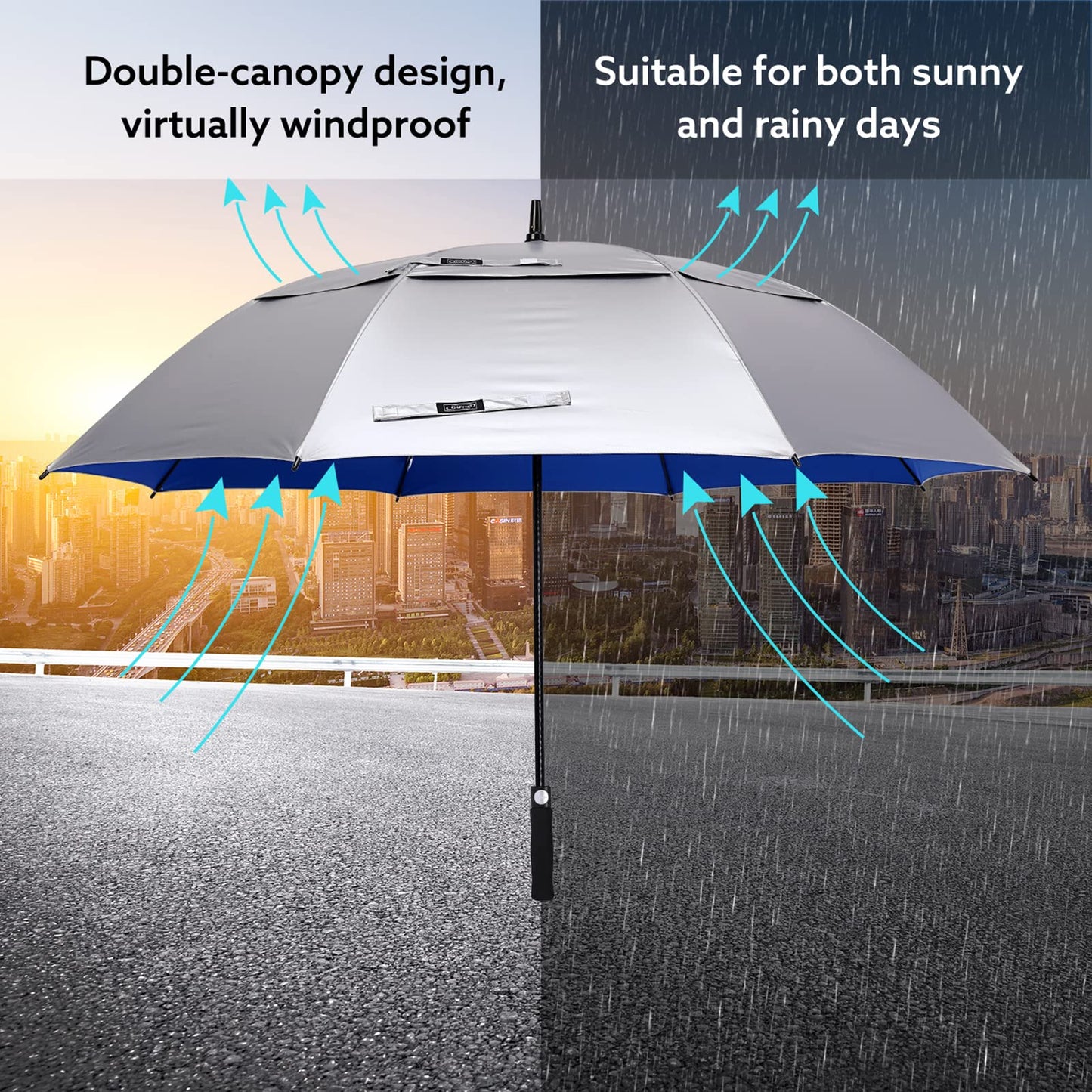 G4Free UV Protection Windproof Sun Rain Umbrellas