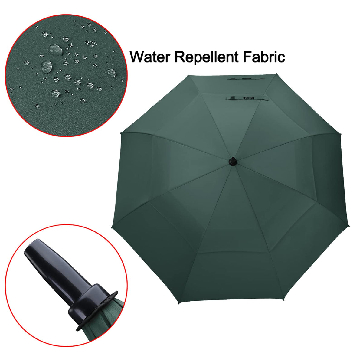 G4Free G4Free Automatic Open Golf Umbrella Double Canopy Vented Stick Umbrellas