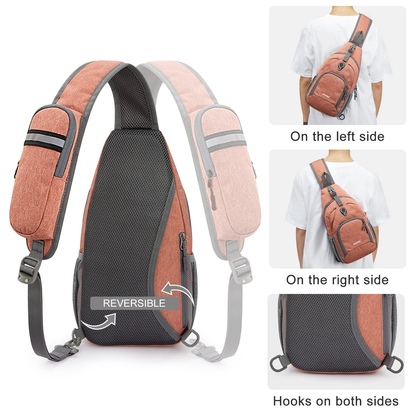 G4Free RFID Sling Bag for Hiking Outdoor