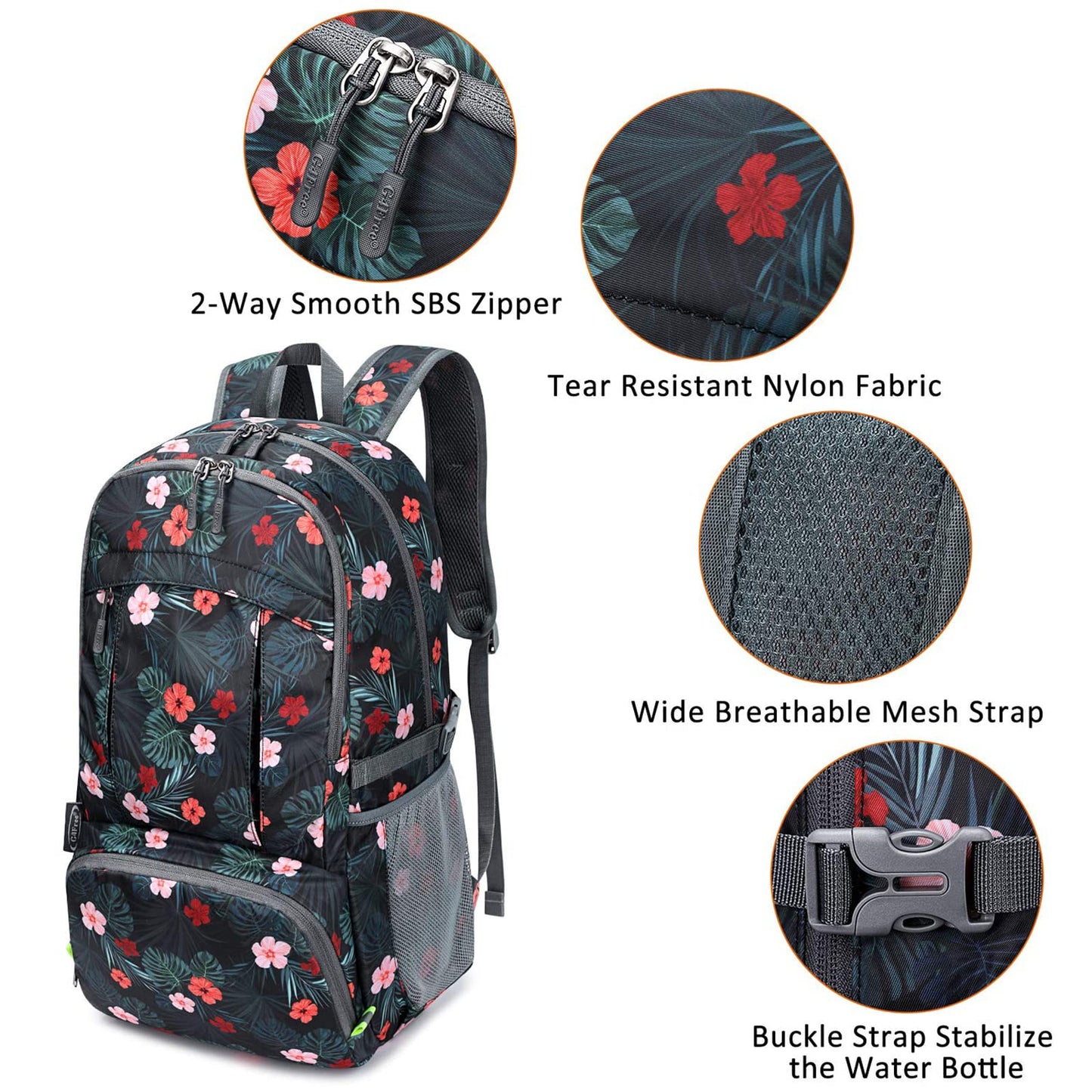 G4Free 40L Lightweight Packable Hiking Backpack