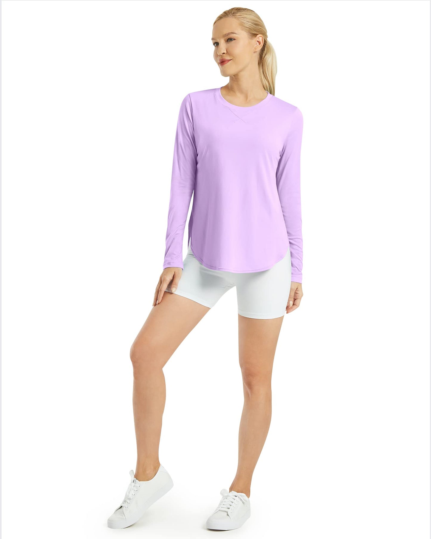 G4Free Women's UPF 50+ UV Loose Long Sleeve Workout Sun Shirt