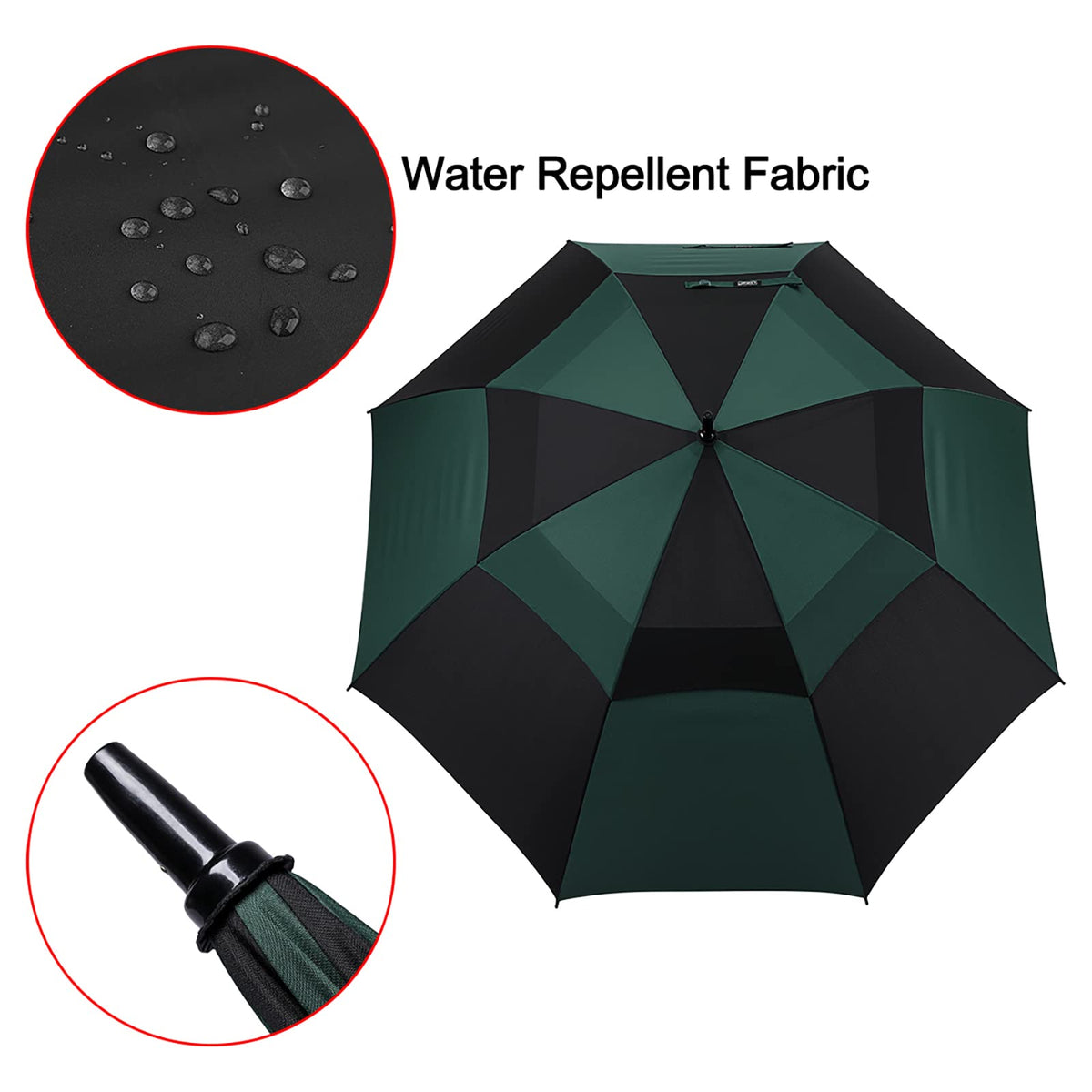 G4Free G4Free Automatic Open Golf Umbrella Double Canopy Vented Stick Umbrellas