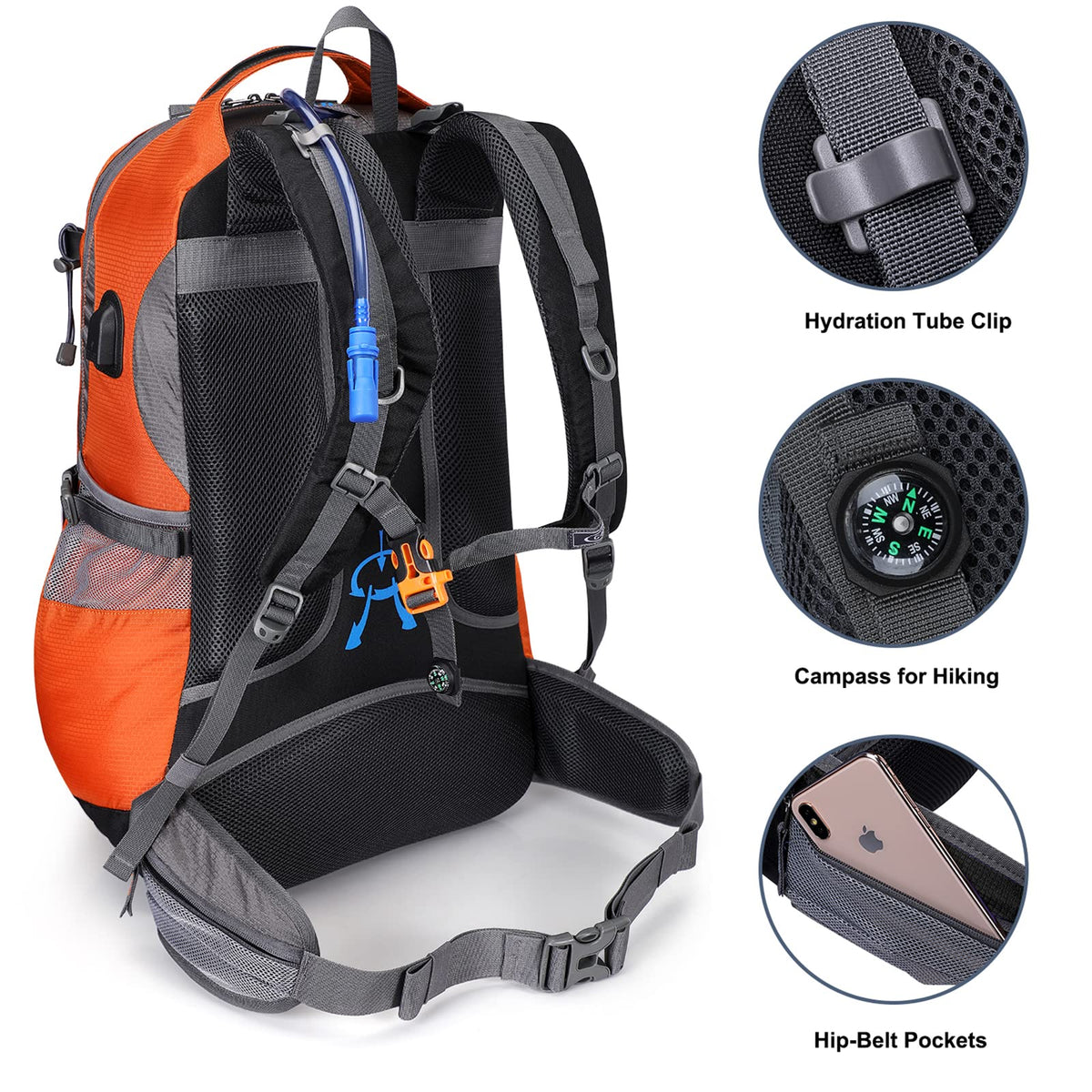 G4Free G4Free 50L Hiking Backpack with Rain Cover for Men Women