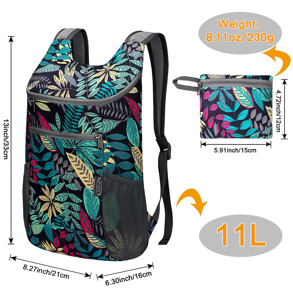 G4Free G4Free 11L Lightweight Hiking Backpack for Men And Women