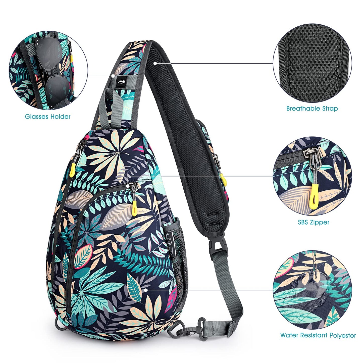 G4Free RFID Sling Bag Crossbody Backpack