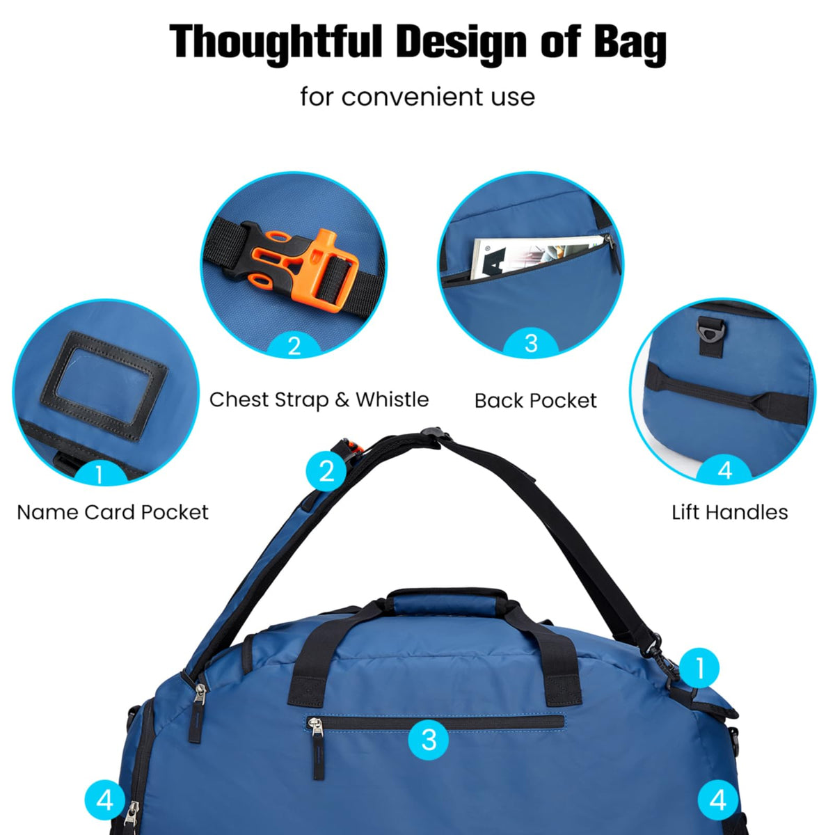 G4Free Activewear - G4Free 60L Gym Bag -TN23B197A-TN23B197C-TN23B197B