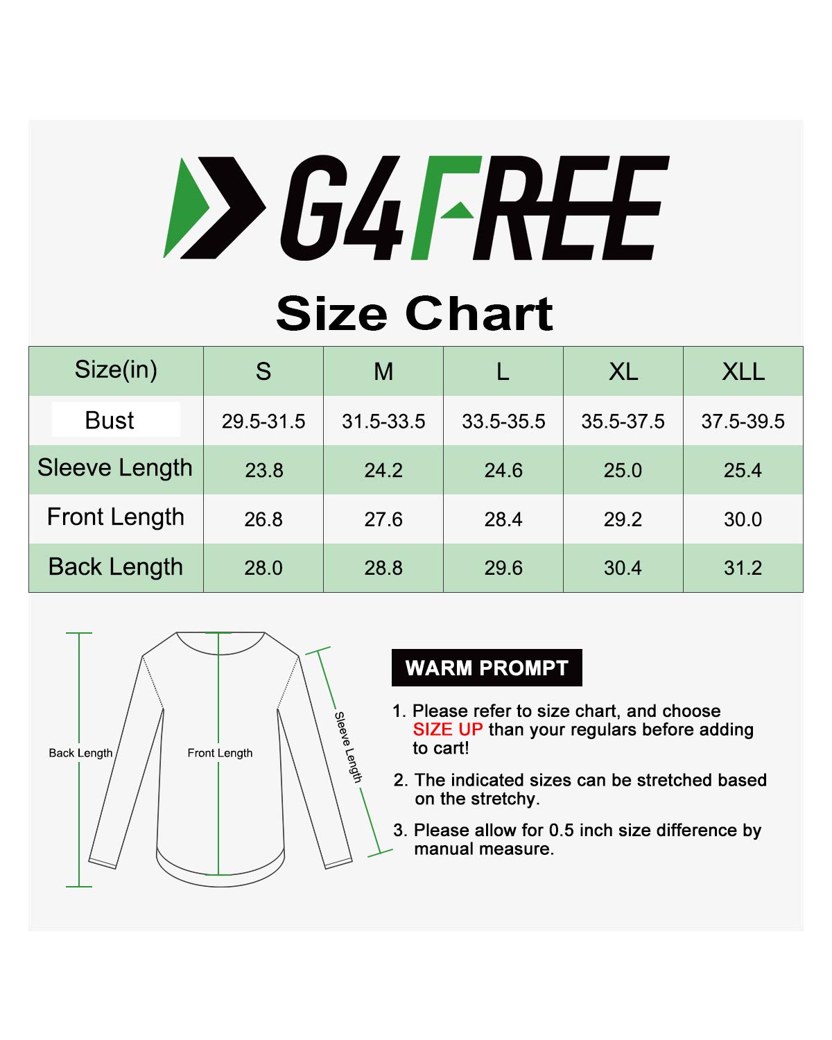 G4Free Women Long Sleeve UV Shirts