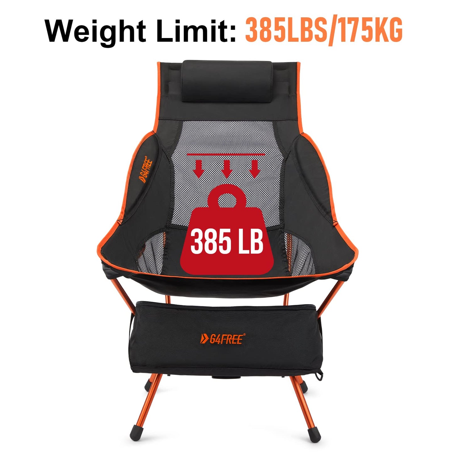 G4Free High Back Lightweight Camping Chair