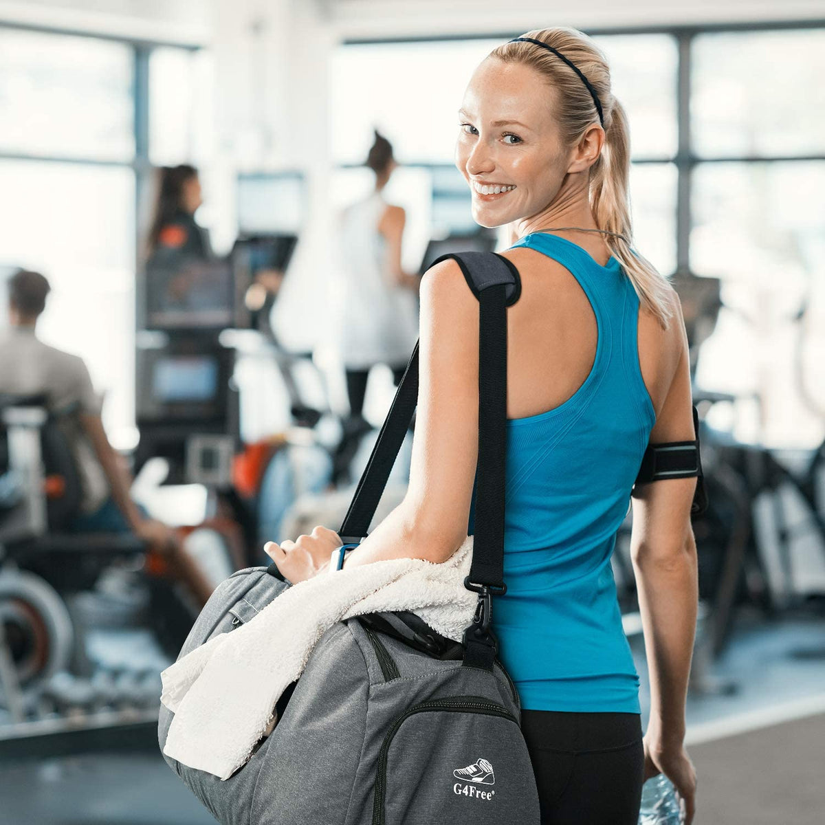 G4Free G4Free 40L 3-Way Duffle Bag Backpack Gym Bag