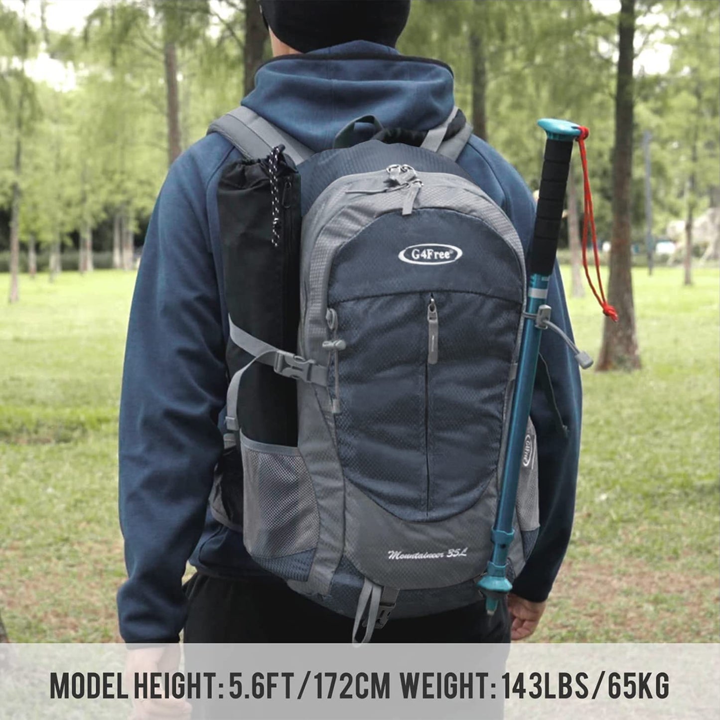 G4Free 35L Outdoor Sports Travel Daypack with Rain Cover