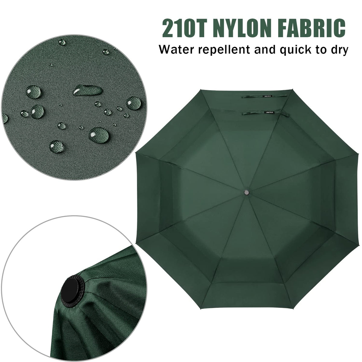 G4Free G4Free 62 Inch Portable Automatic Open Oversize Vented Double Canopy Umbrellas