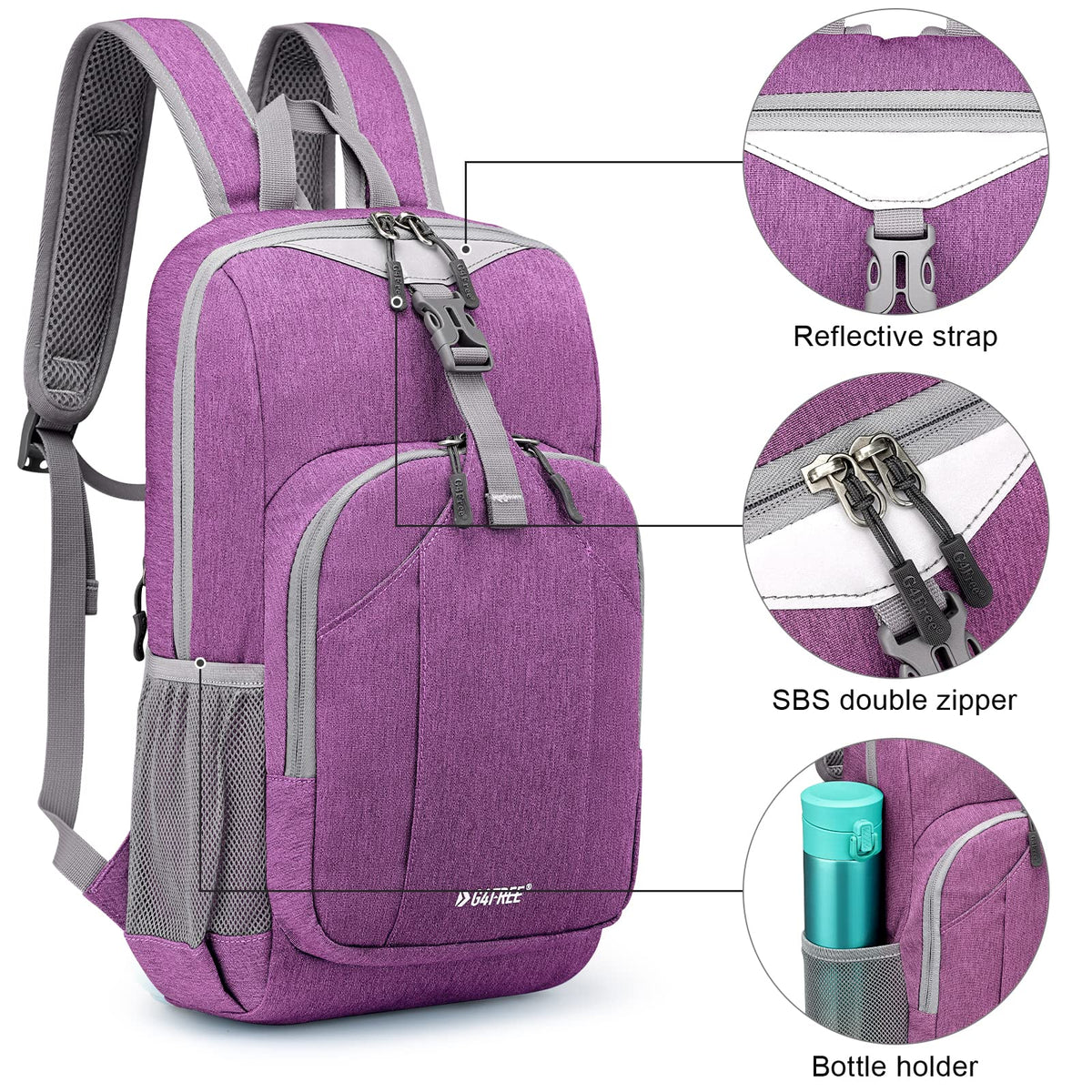 G4Free G4Free Mini 10L Hiking Cycling Compact Shoulder Backpack