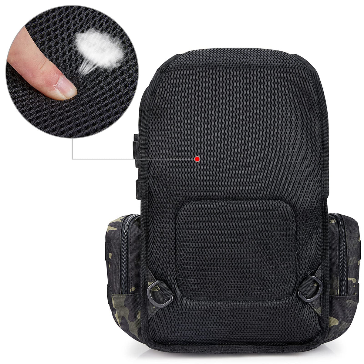 G4Free Activewear - G4Free Tactical EDC Sling Bag Backpack with Pistol Holster -D02V759A-D02V759D-D02V759B-D02V759F