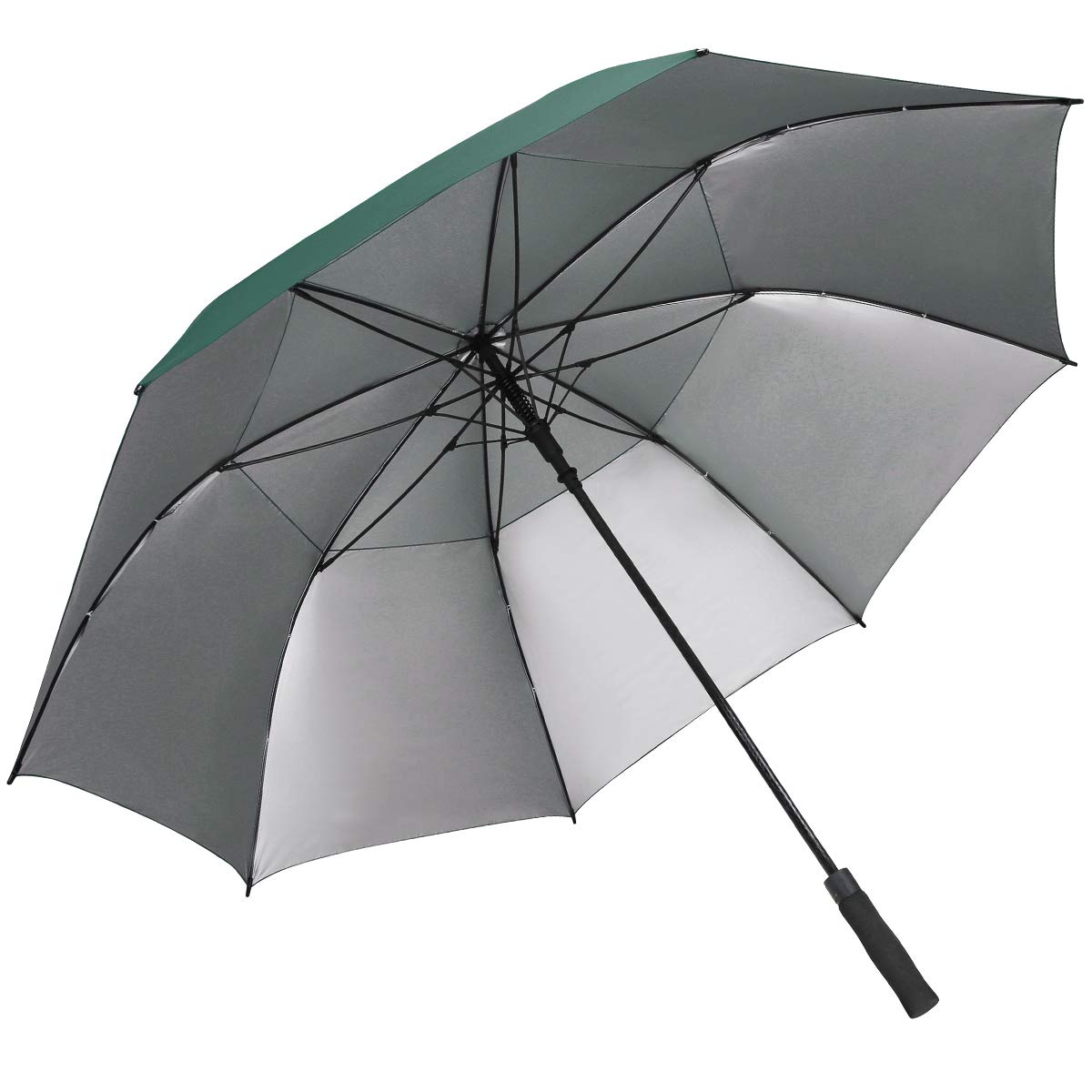 G4Free 54/62/68 Inch UV Protection Automatic Open Double Canopy Vented Sun Rain Umbrella