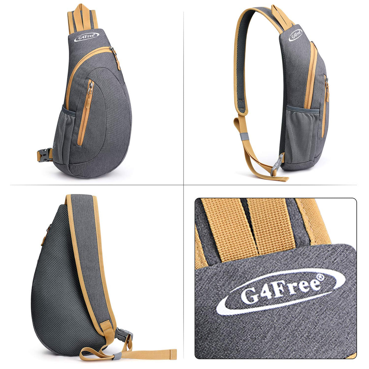 G4Free G4Free Sling Bags Men Shoulder Backpack Small Cross Body Chest Sling Backpack