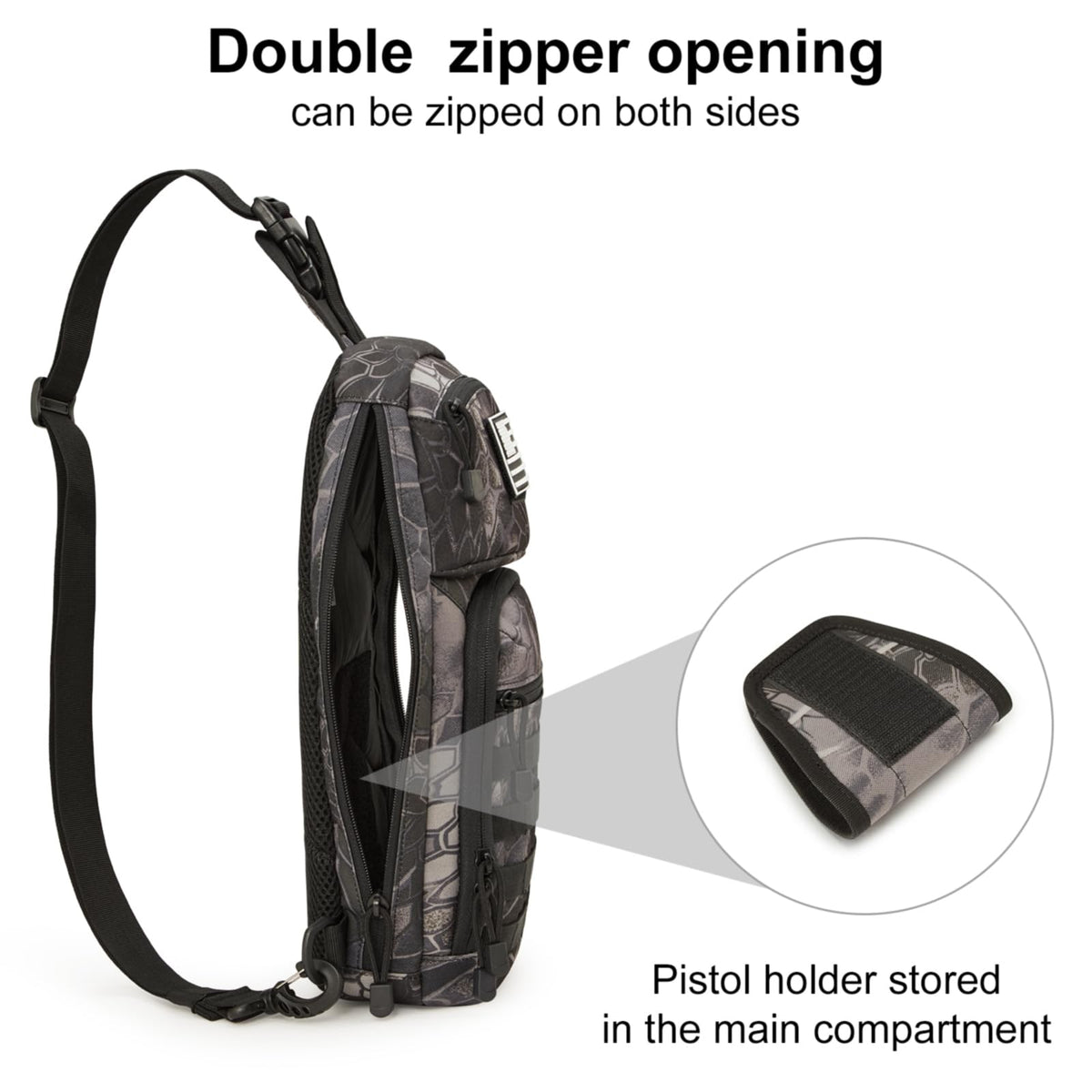 G4Free Activewear - G4Free 10L Tactical EDC Sling Bag -TN23B216D-TN23B216C-TN23B216B-TN23B216A