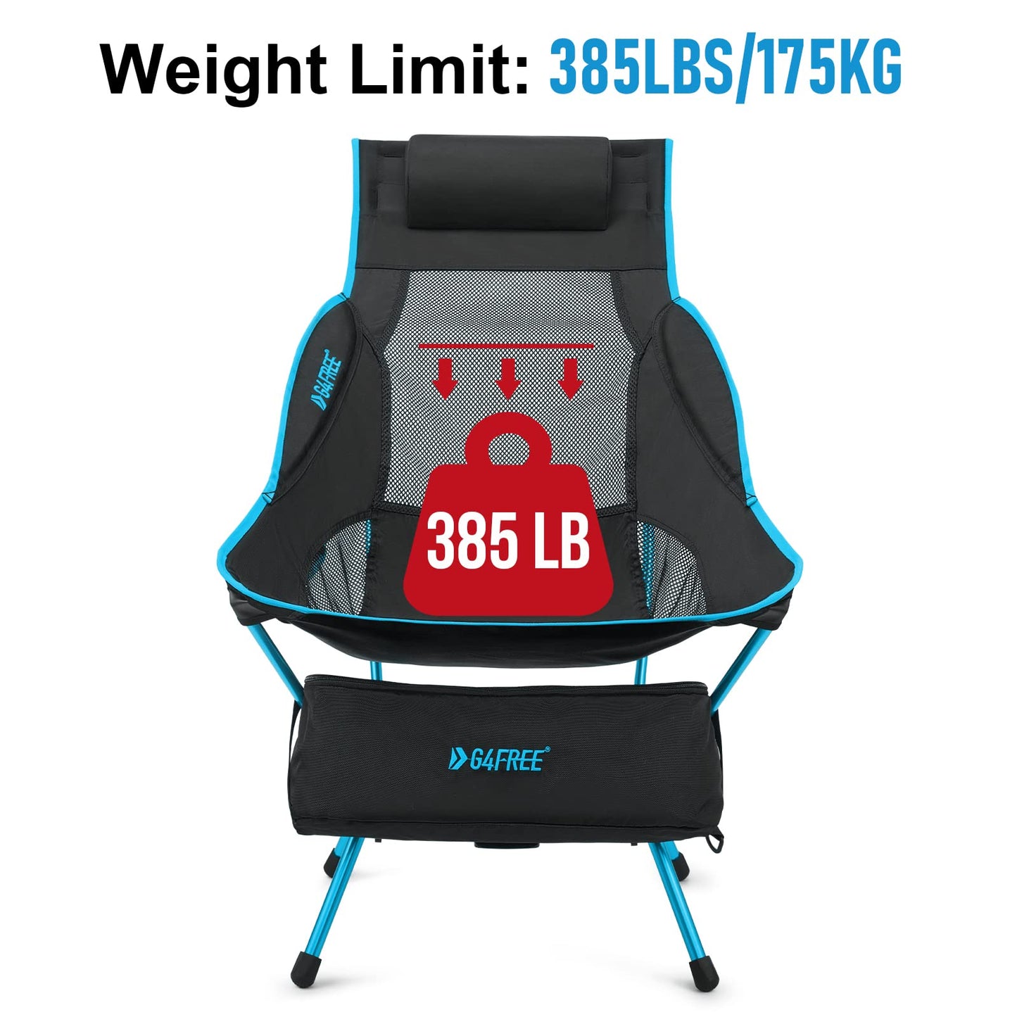 G4Free High Back Lightweight Camping Chair