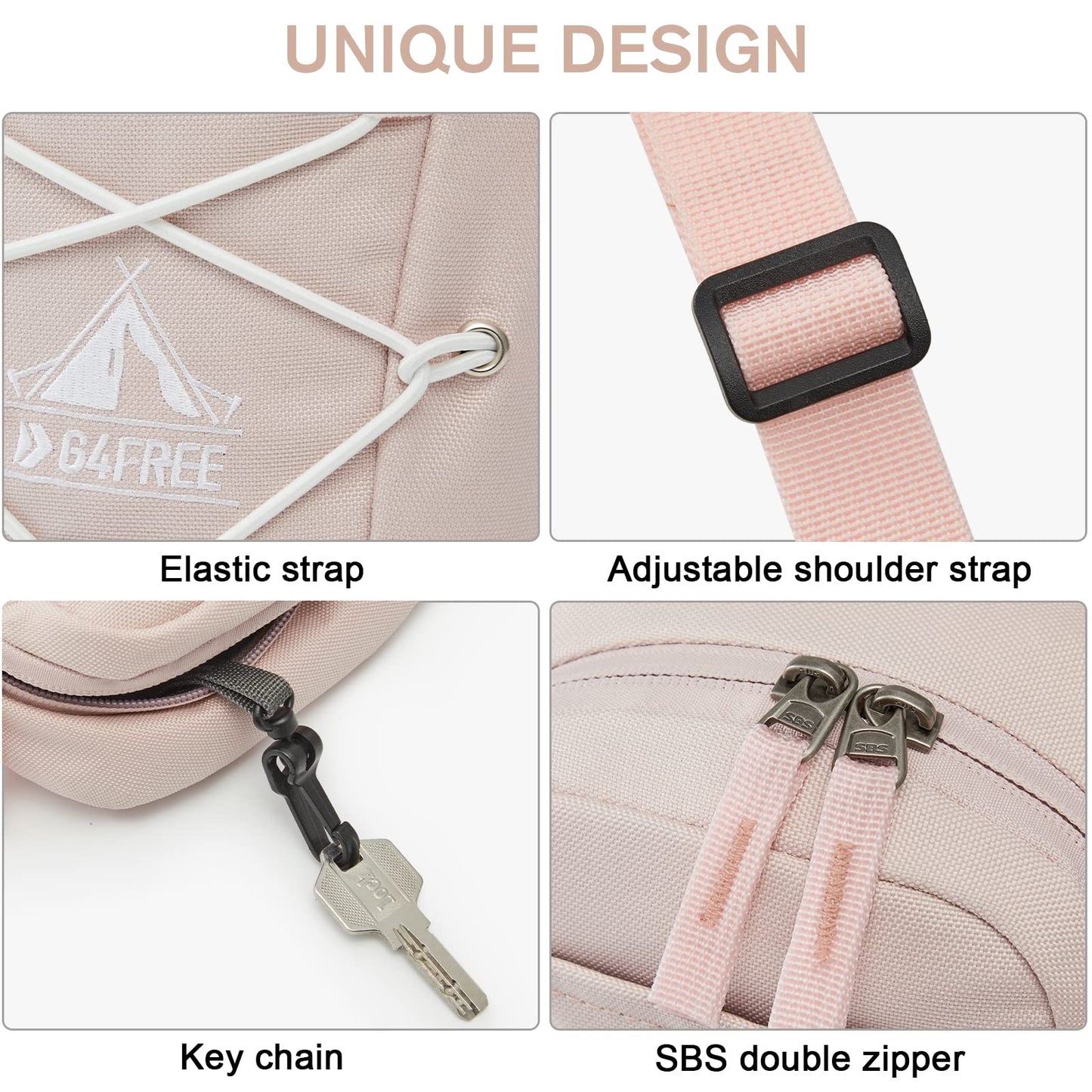G4Free Small Crossbody Bag RFID Side Shoulder Cell Phone Bag
