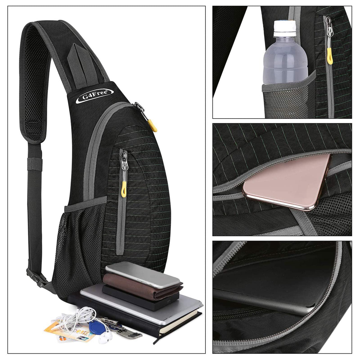 G4Free G4Free Sling Bags Men Shoulder Backpack Small Cross Body Chest Sling Backpack