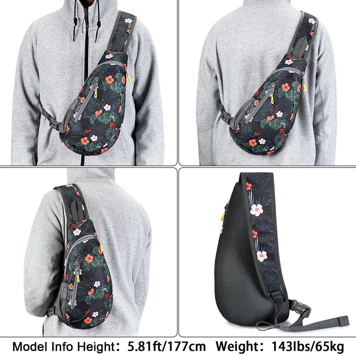 G4Free G4Free Sling Bags Men Shoulder Backpack Small Cross Body Chest Sling Backpack