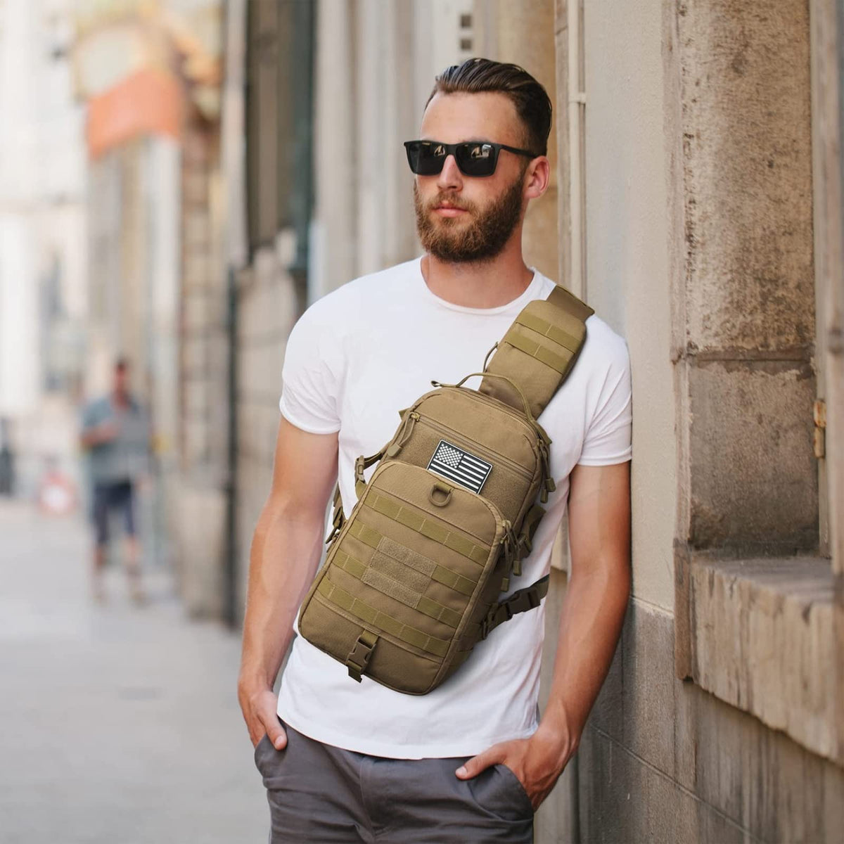 G4Free Activewear - G4Free Tactical Sling Bag -D02V681A-D02V681C
