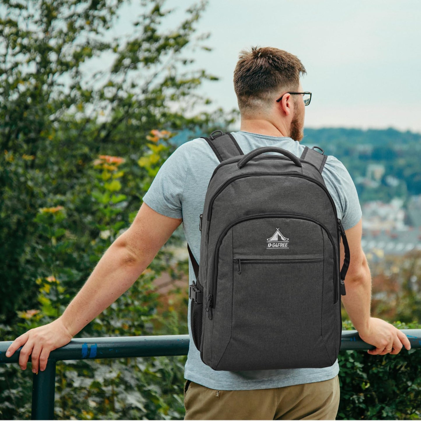 G4Free 40l Carry On Waterproof Travel Backpack For Women Men