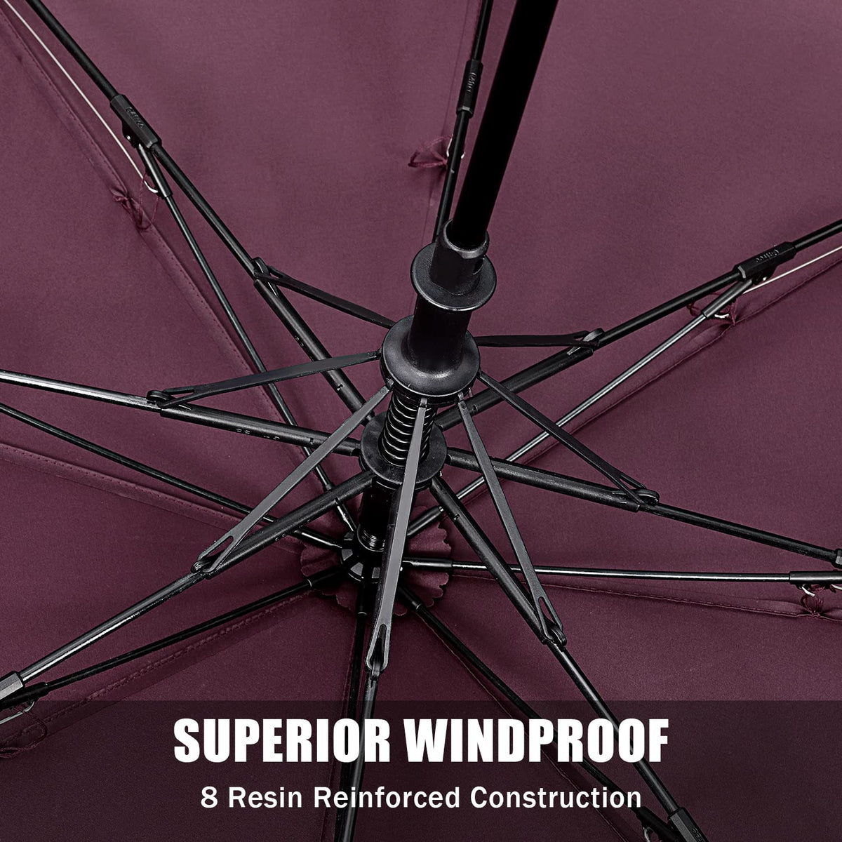 G4Free G4Free 62 Inch Portable Automatic Open Oversize Vented Double Canopy Umbrellas