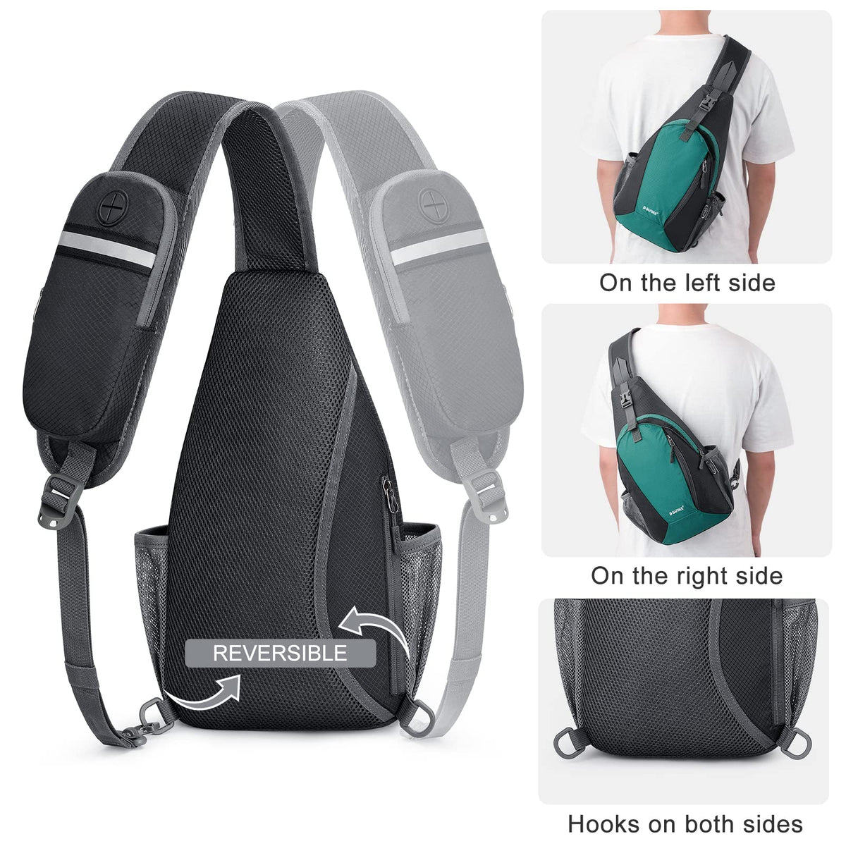 G4Free G4Free RFID Sling Bag Crossbody Sling Backpack