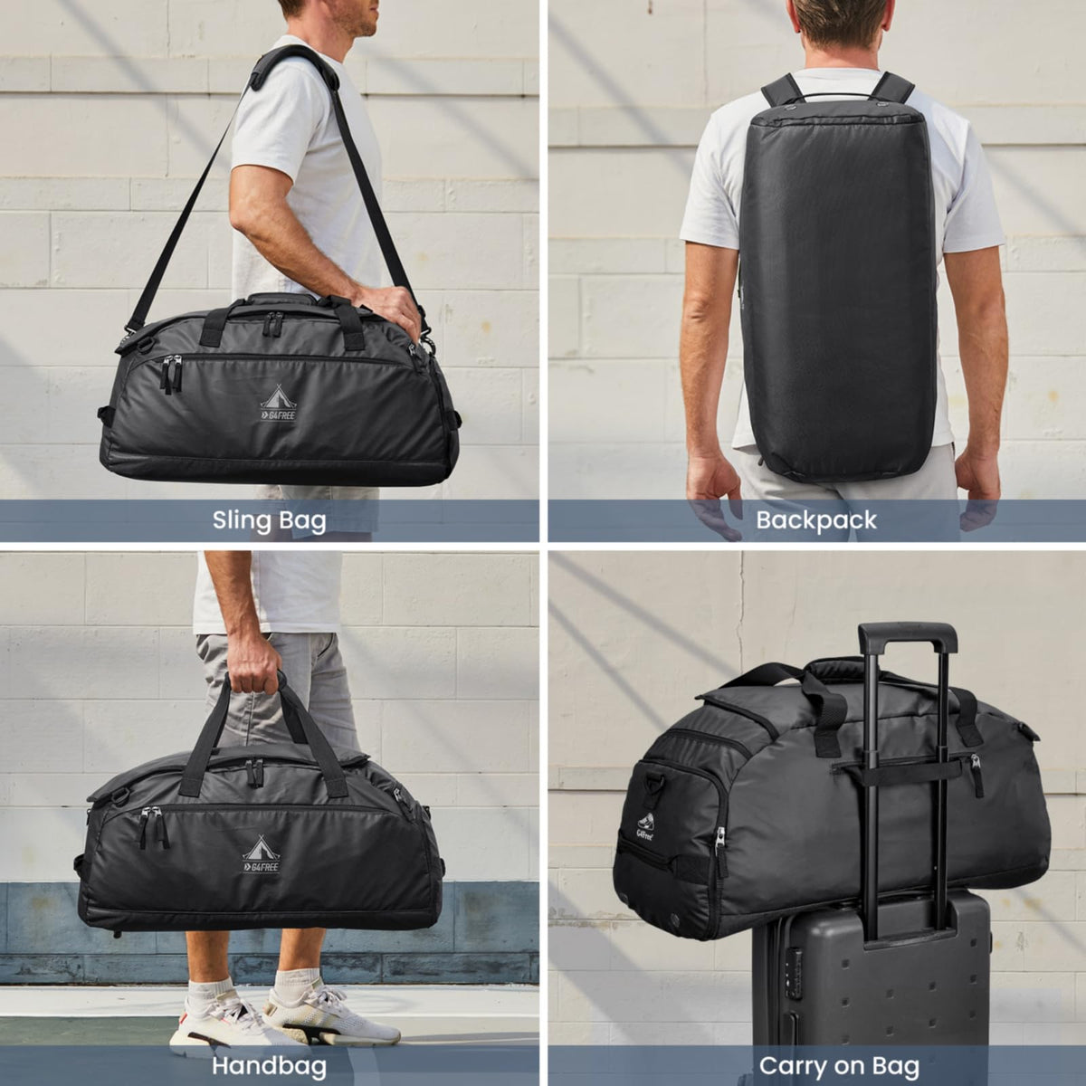 G4Free Activewear - G4Free 60L Gym Bag -TN23B197A-TN23B197C-TN23B197B