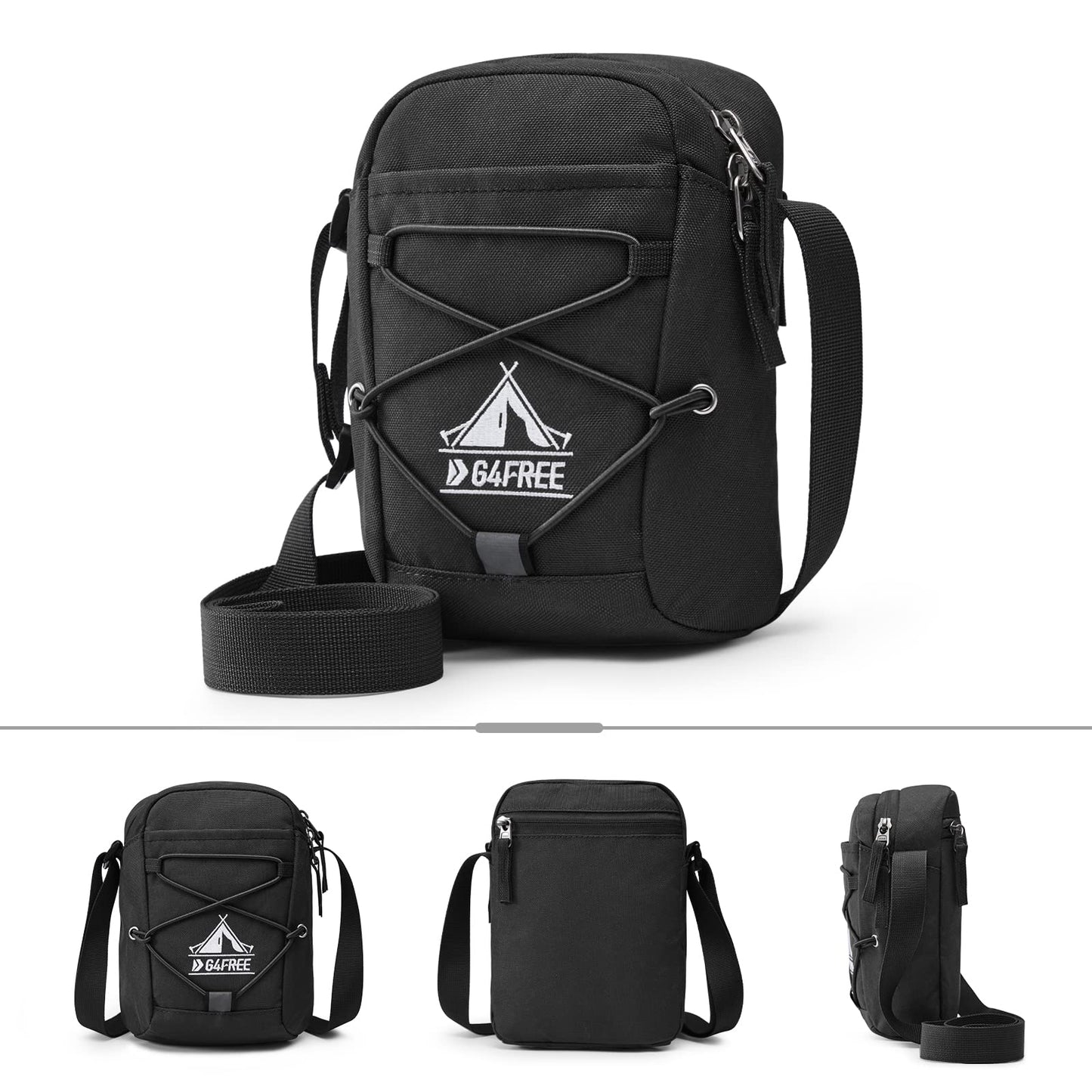 G4Free Small Crossbody Bag RFID Side Shoulder Cell Phone Bag