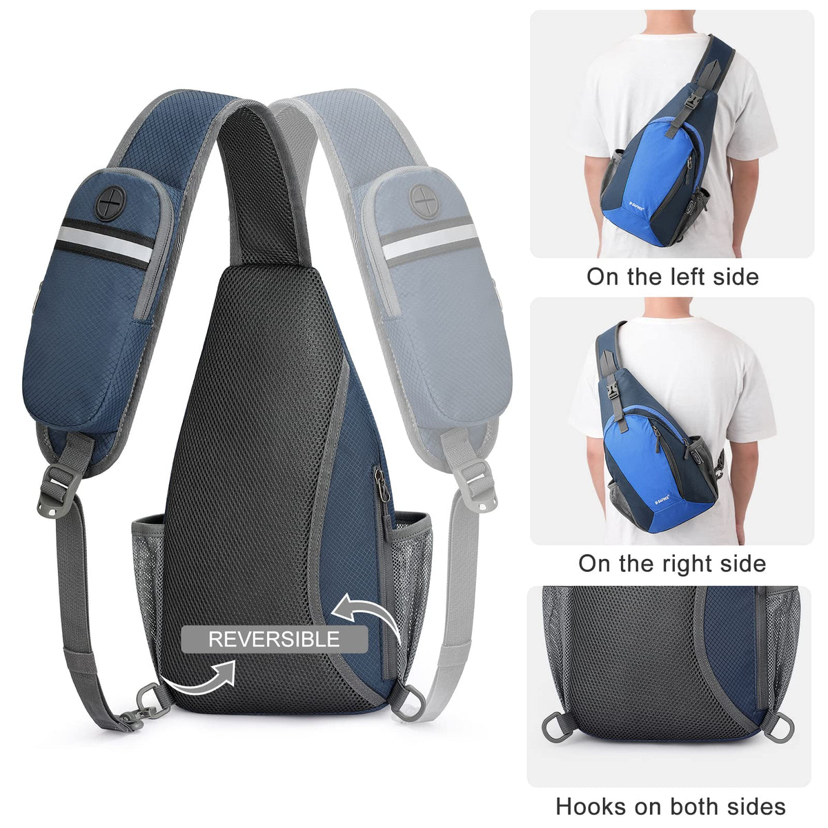 G4Free G4Free RFID Sling Bag Crossbody Sling Backpack